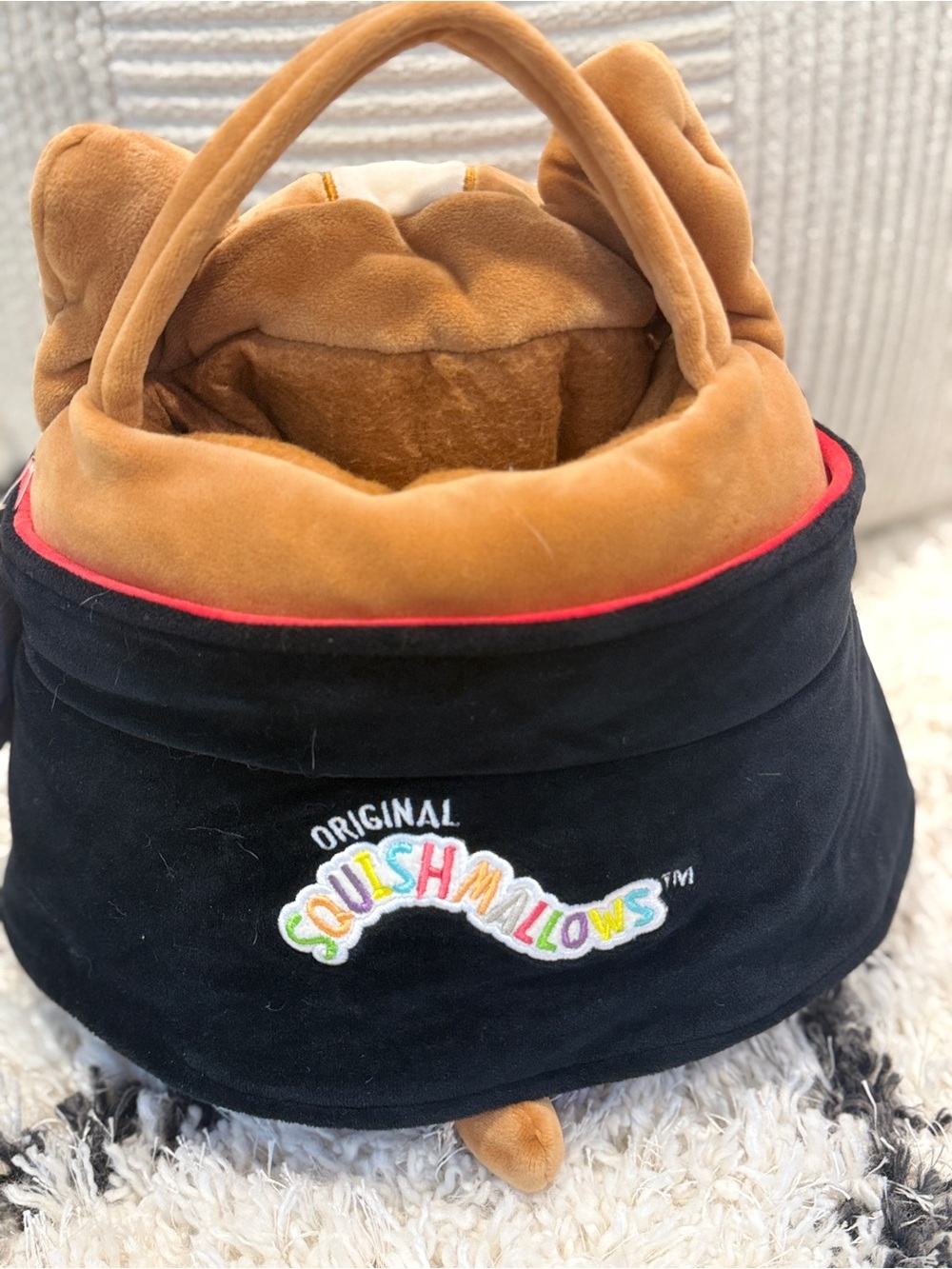 Squishmallows Reginald Vampire Corgi Halloween Treat Pail Plush Bucket NWT - Picture 5 of 9